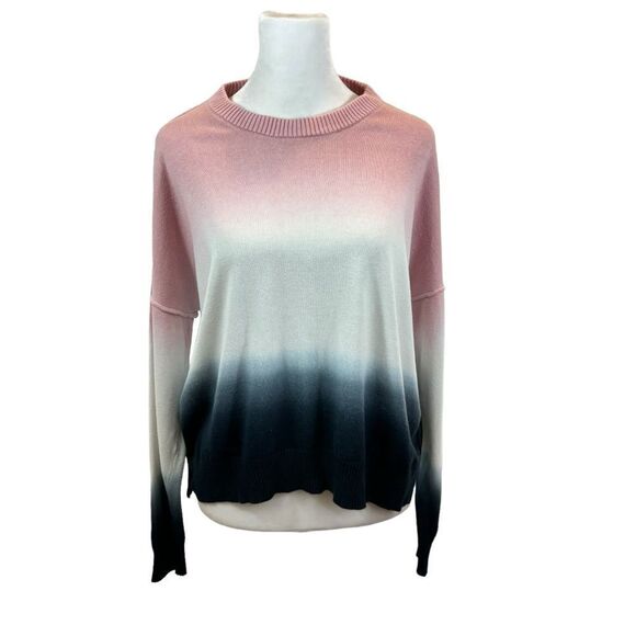 Ladies M MAGASCHONI Ombre Drop-Shoulder Sweater Cotton Blend‎ Size Medium - Picture 2 of 11